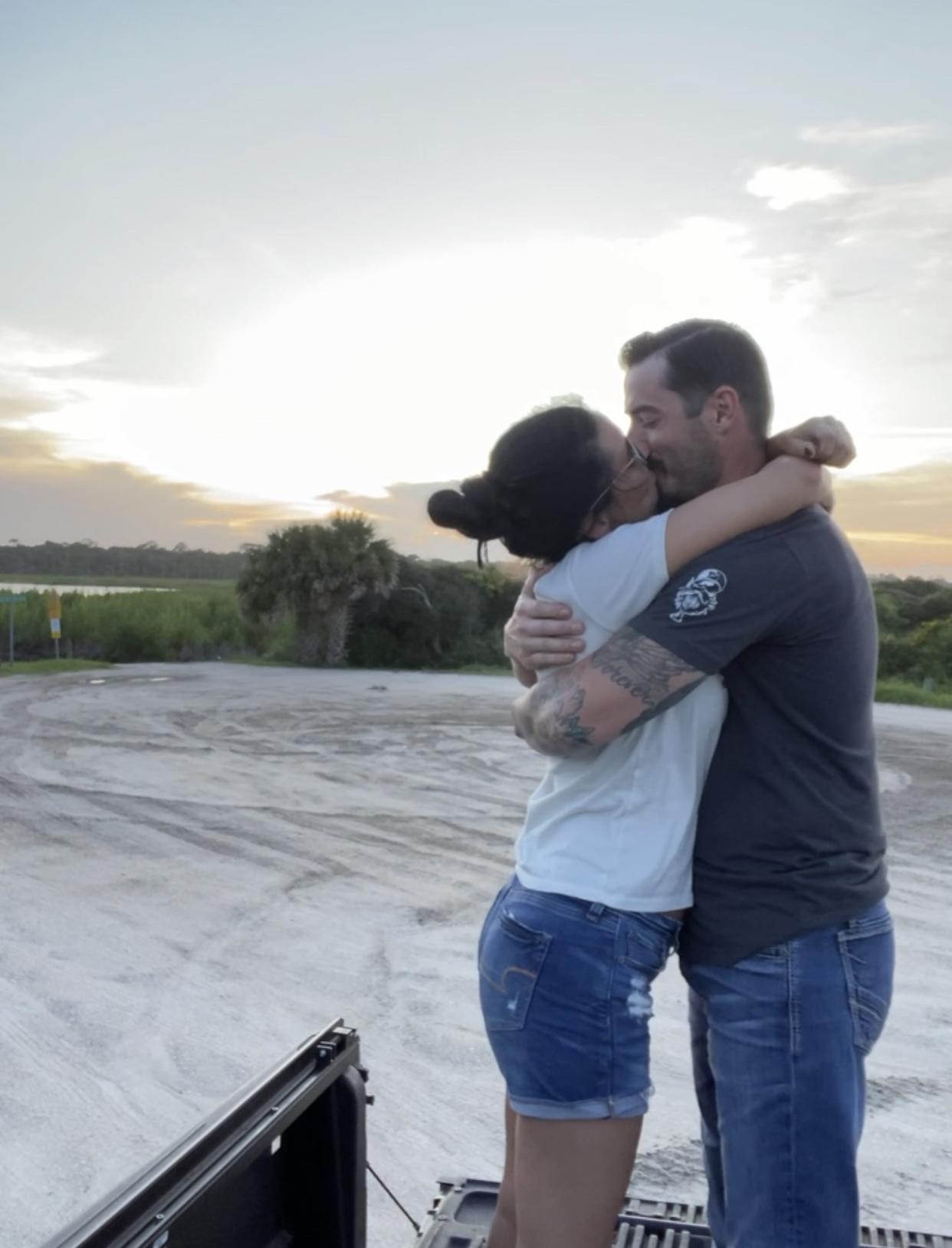 Our 3rd date started one of our favorite times together; dancing in the back of Colby’s truck with the sunset in the distance.
