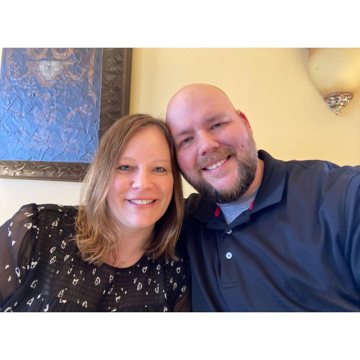 Our 1 yr dating anniversary, March 2021.