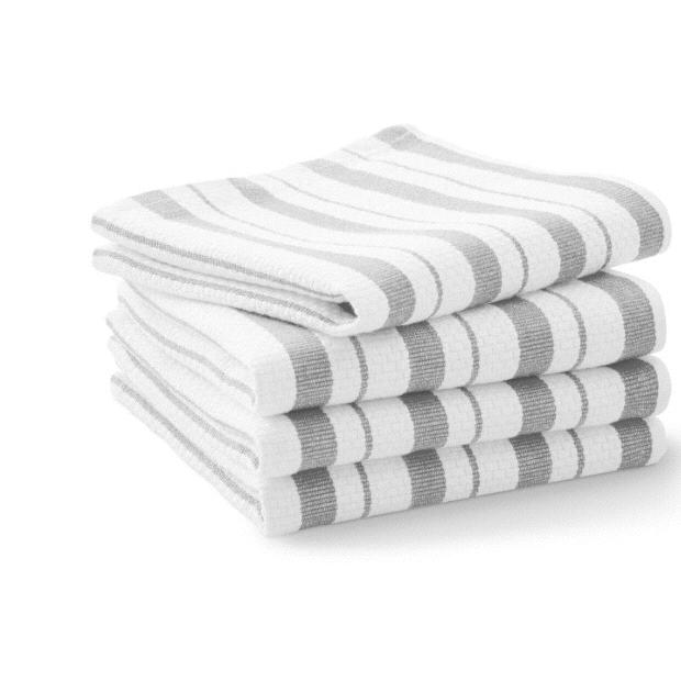 Williams Sonoma Classic Stripe Towels, Set of 4 grey