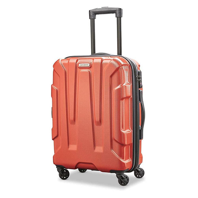 Samsonite Centric Hardside Expandable Luggage with Spinner Wheels, Burnt Orange, Carry-On 20-Inch
