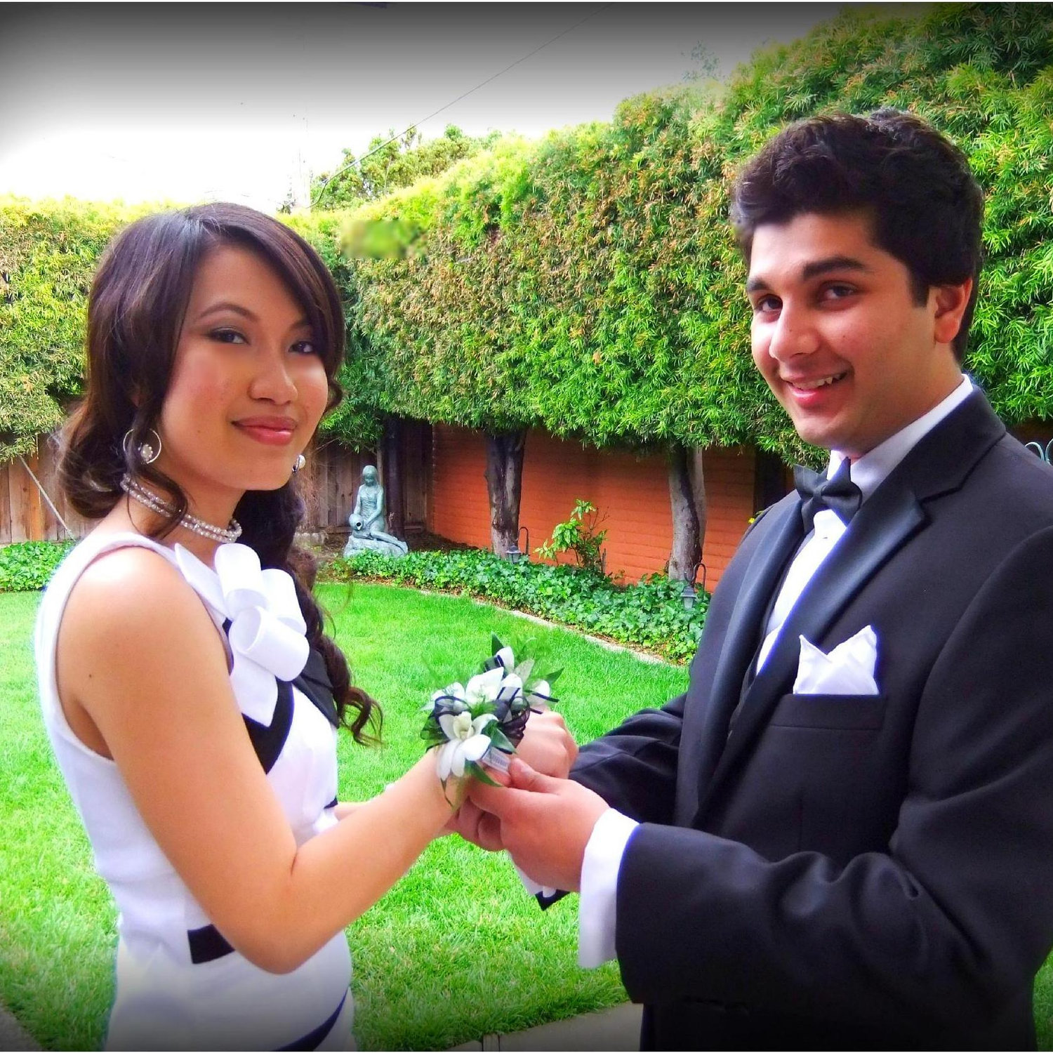 Here are baby Nolee and Rohan getting ready for senior prom.