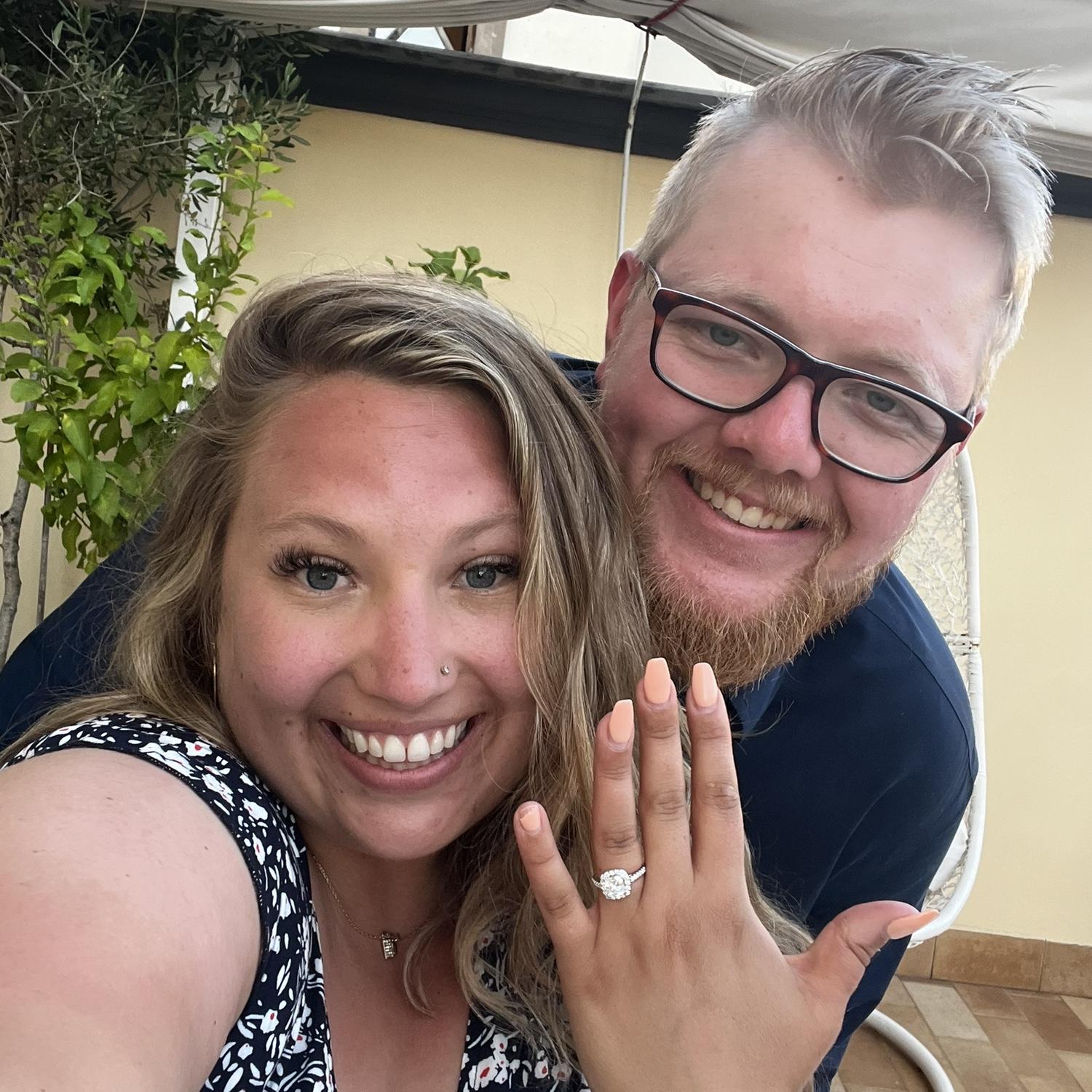 Newly engaged in Sorrento, Italy! 💍