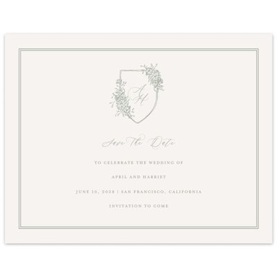 Light Oatmeal, Beige Wedding Digital Save the Date - Joya Landscape