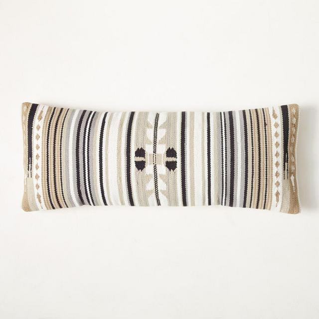 Woven Baja Pillow Cover, 14"x36", Sand