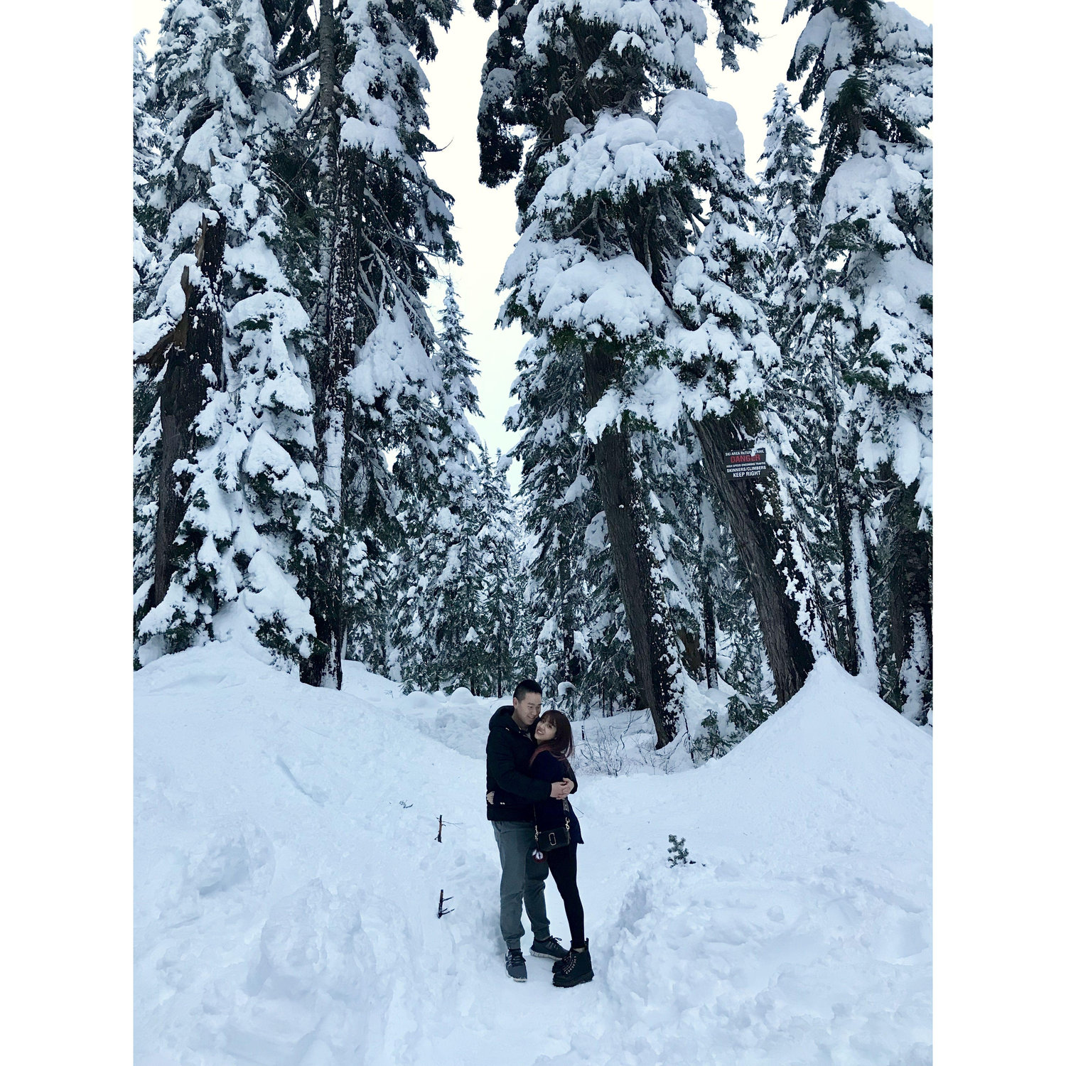 Our first snowfall together—magical moments shared
