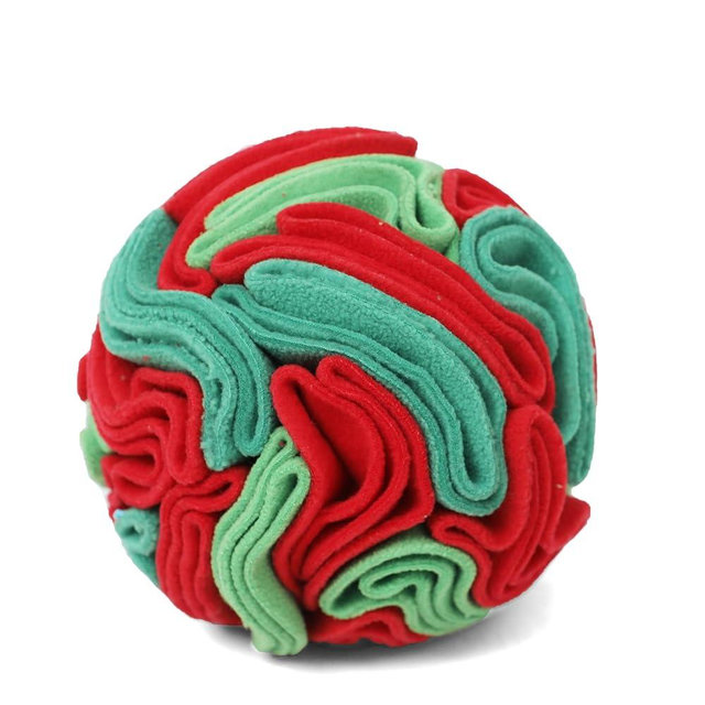 kmirepa Snuffle Ball for Dogs - Interactive Dog Toys to Keep Them Busy, Dog Puzzle Toy with Soft Fabric for Small, Medium, Large Dogs Daily Companionship, Training Reward Gift