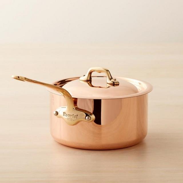 Mauviel Copper Saucepan, 3-1/2-Qt.