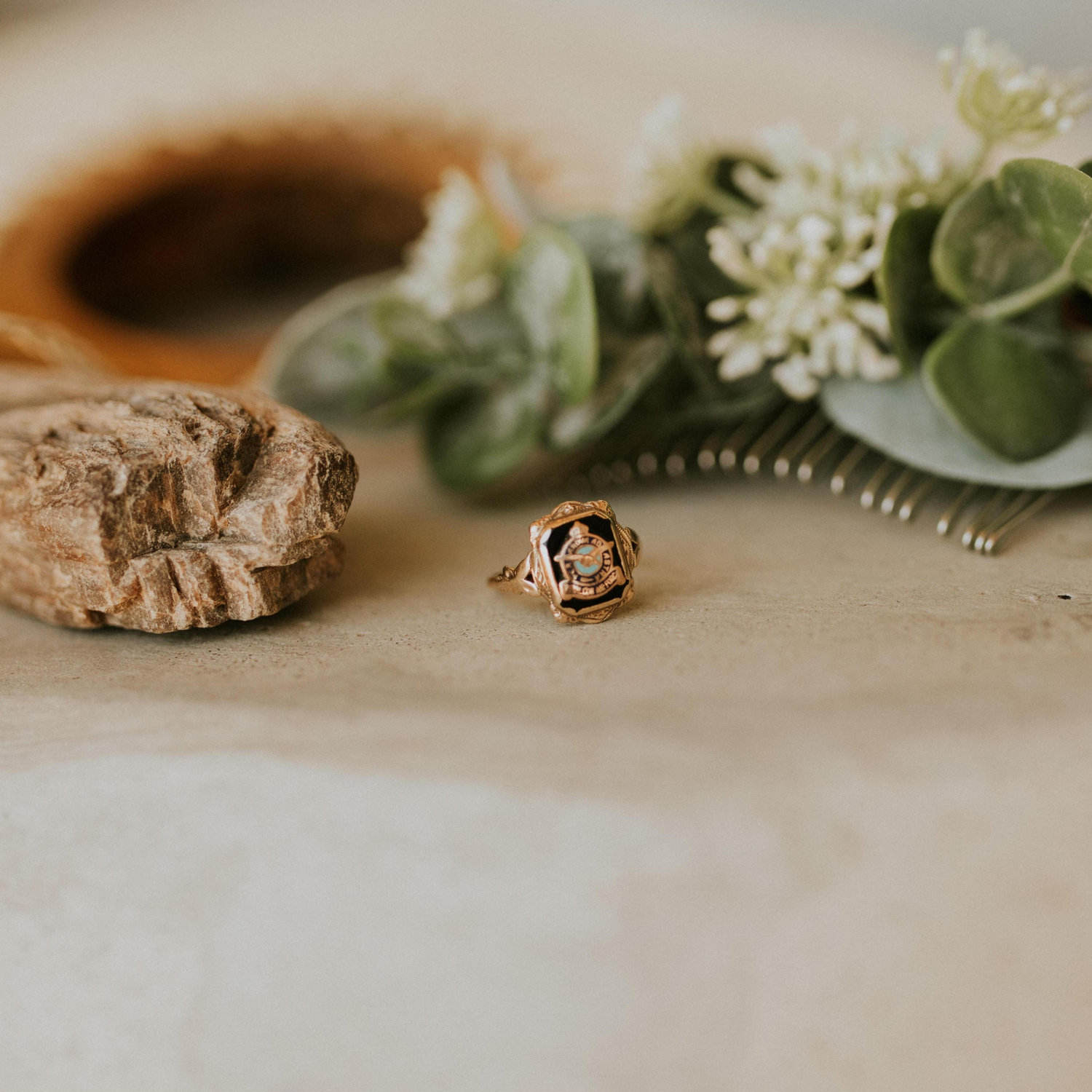 My great Aunt Mary's Air Force ring that I wore during the ceremony (and on all special days)