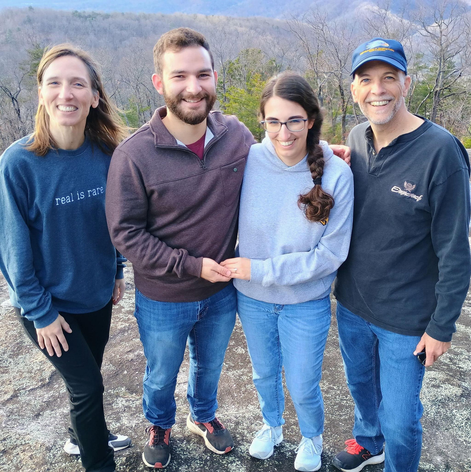Stone Mountain, NC, right after Josiah proposed