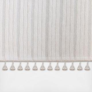 Willow Natural Boho Fringe Crib Bed Skirt