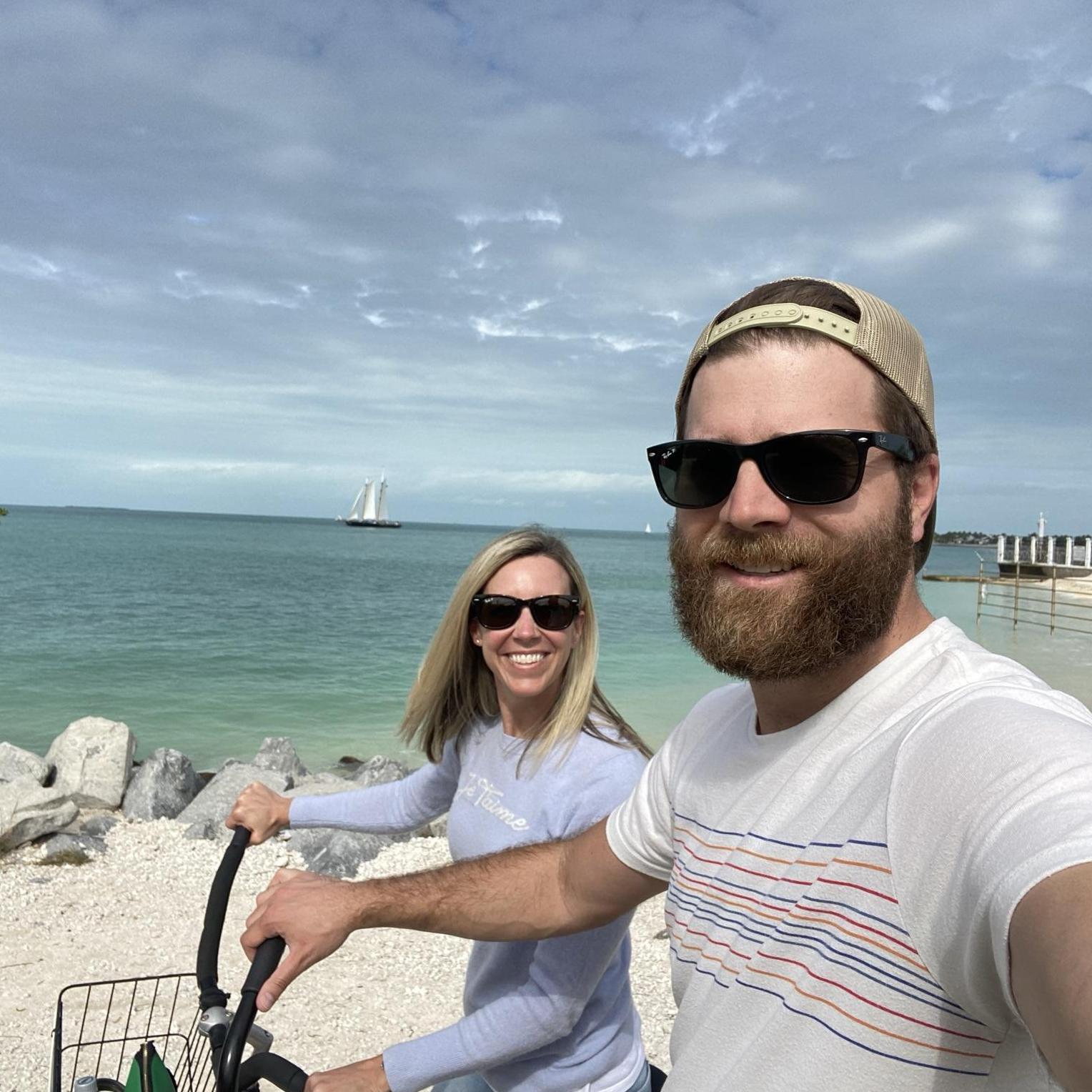 Biking around Key West, FL - January 2021.