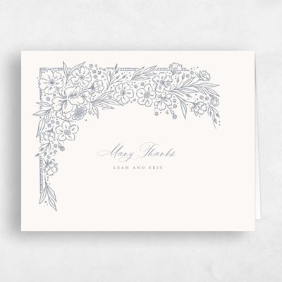 Beige Rustic Wedding Thank You - Yolande Landscape