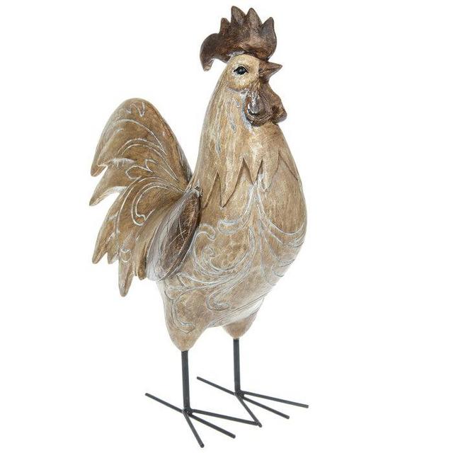 Brown Etched Rooster