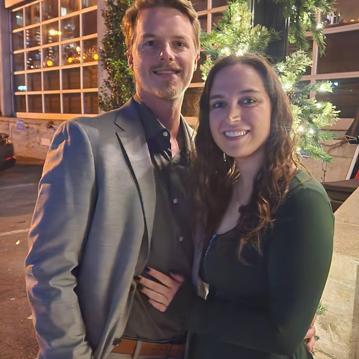 Dinner out in Nashville celebrating Tom and Cathy’s wedding