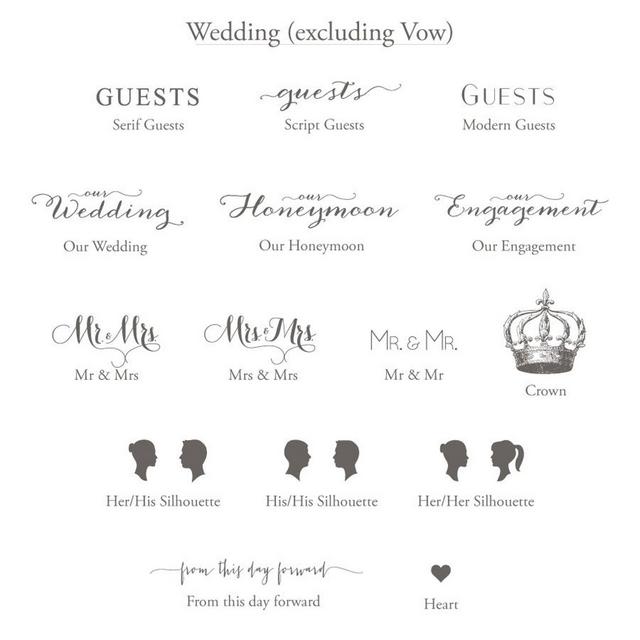 Add a Wedding Emblem to your ClaireMagnolia Book