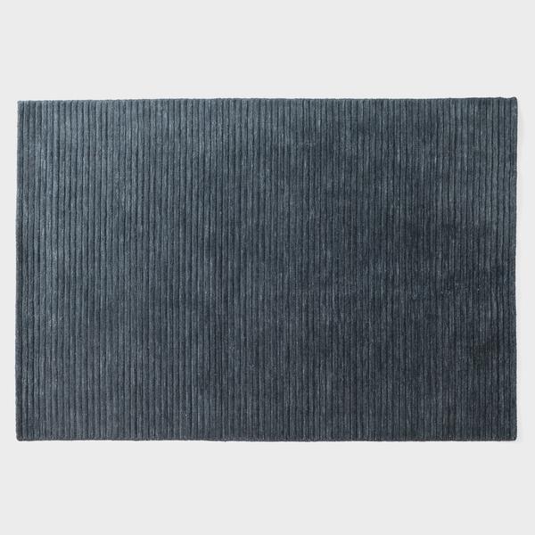 Ribbed Wool Rug - Midnight