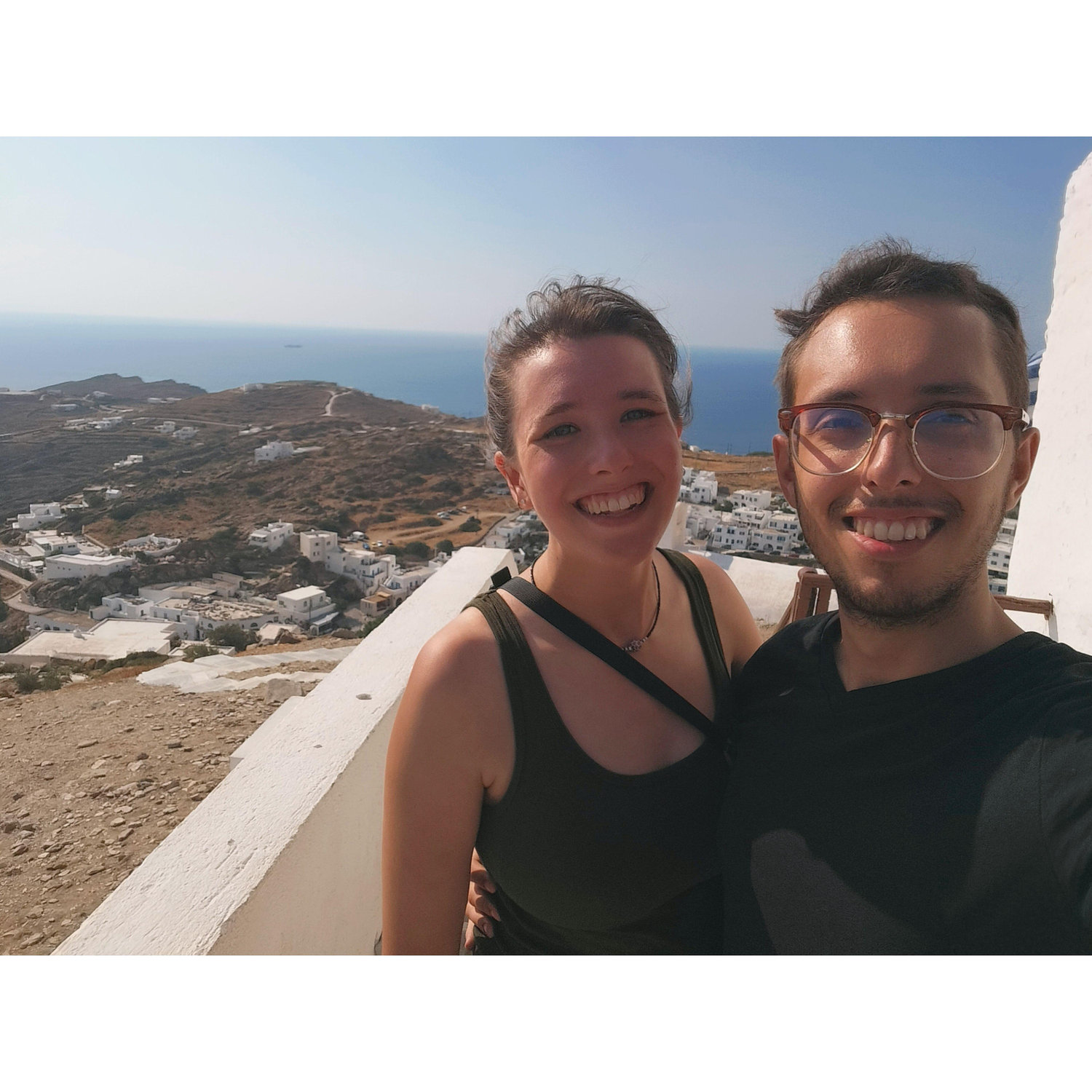 Visiting Flo's aunts in Greece