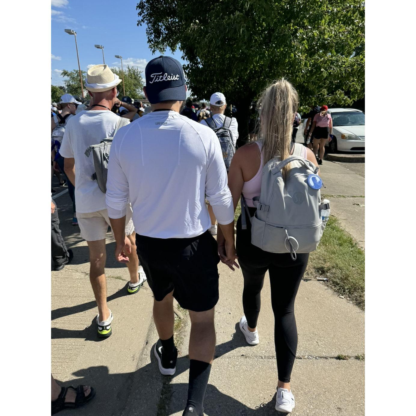 Pielgrzymka 2024 -- Joe willingly did a Polish pilgrimage with my sister and I where nobody spoke English and we walked from downtown Chicago to Merrillville Indiana over 2 days. Love? 100%!