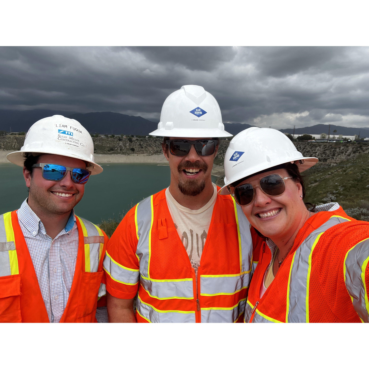 In CA with Nichole's cousin Liam at his job site.