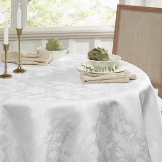 Holiday Damask Round Tablecloth