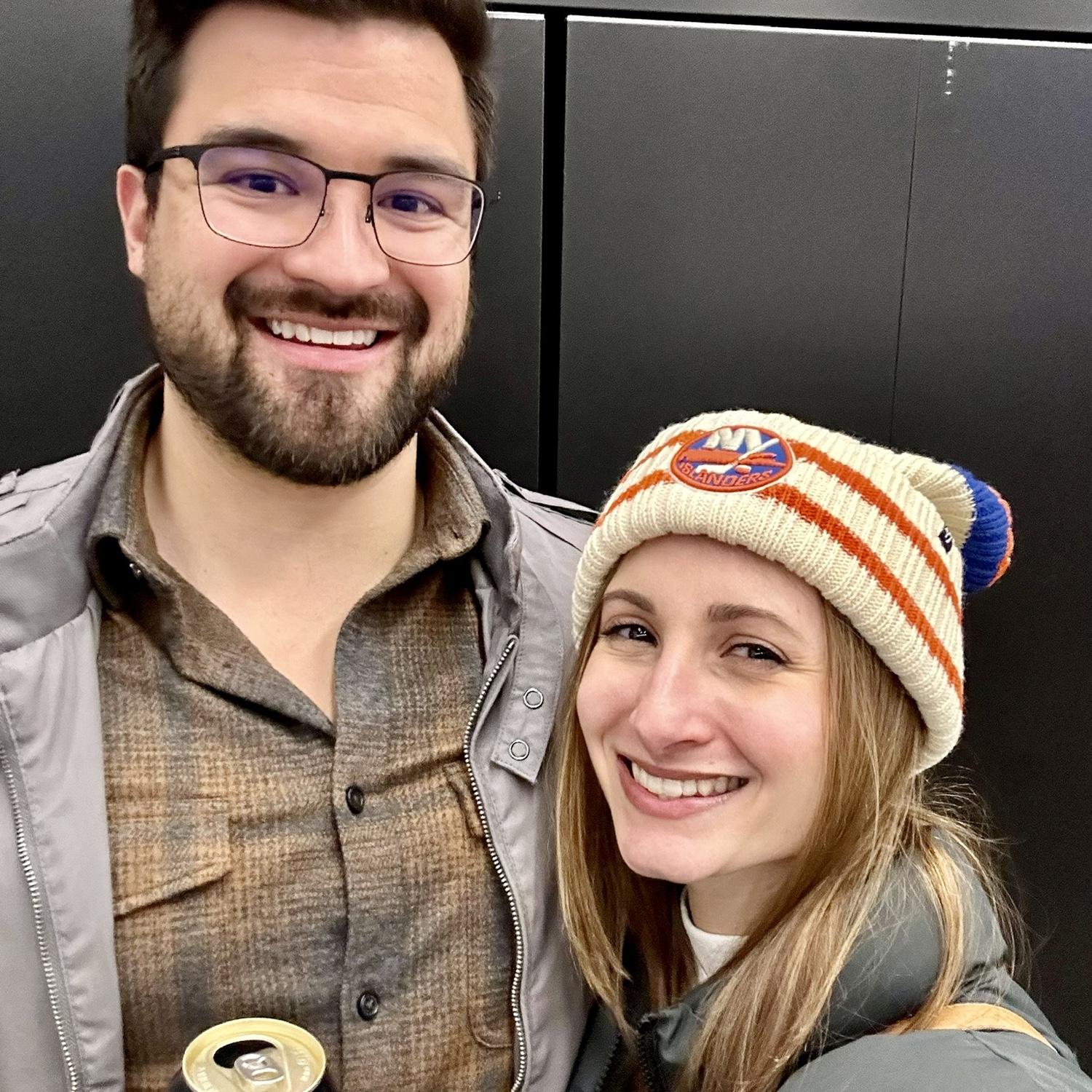 Enjoying our time at UBS Arena- so many Isles games!