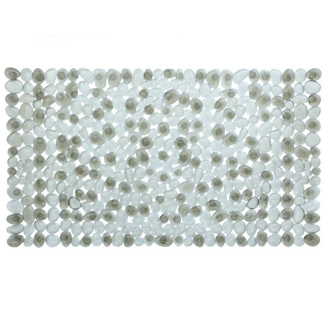 XL Non-Slip Pebble Bath Mat for Tubs and Showers Gray - Slipx Solutions