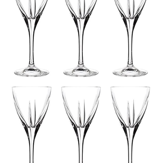 Liquor Glass - Stemmed Glasses - Set of 6 Glasses - Crystal Glass - Designed - Use it for - Sherry - Shot - Vodka - Liquor - Cordial - Each Glass is 2.25 oz. - by Barski - Made in Europe