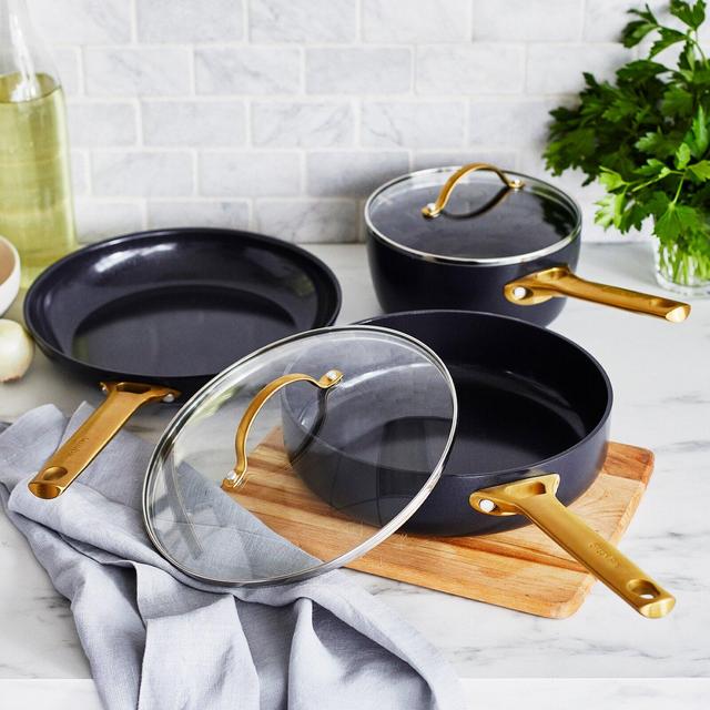 GreenPan Reserve 5 Piece Stainless Steel Non Stick Cookware Set