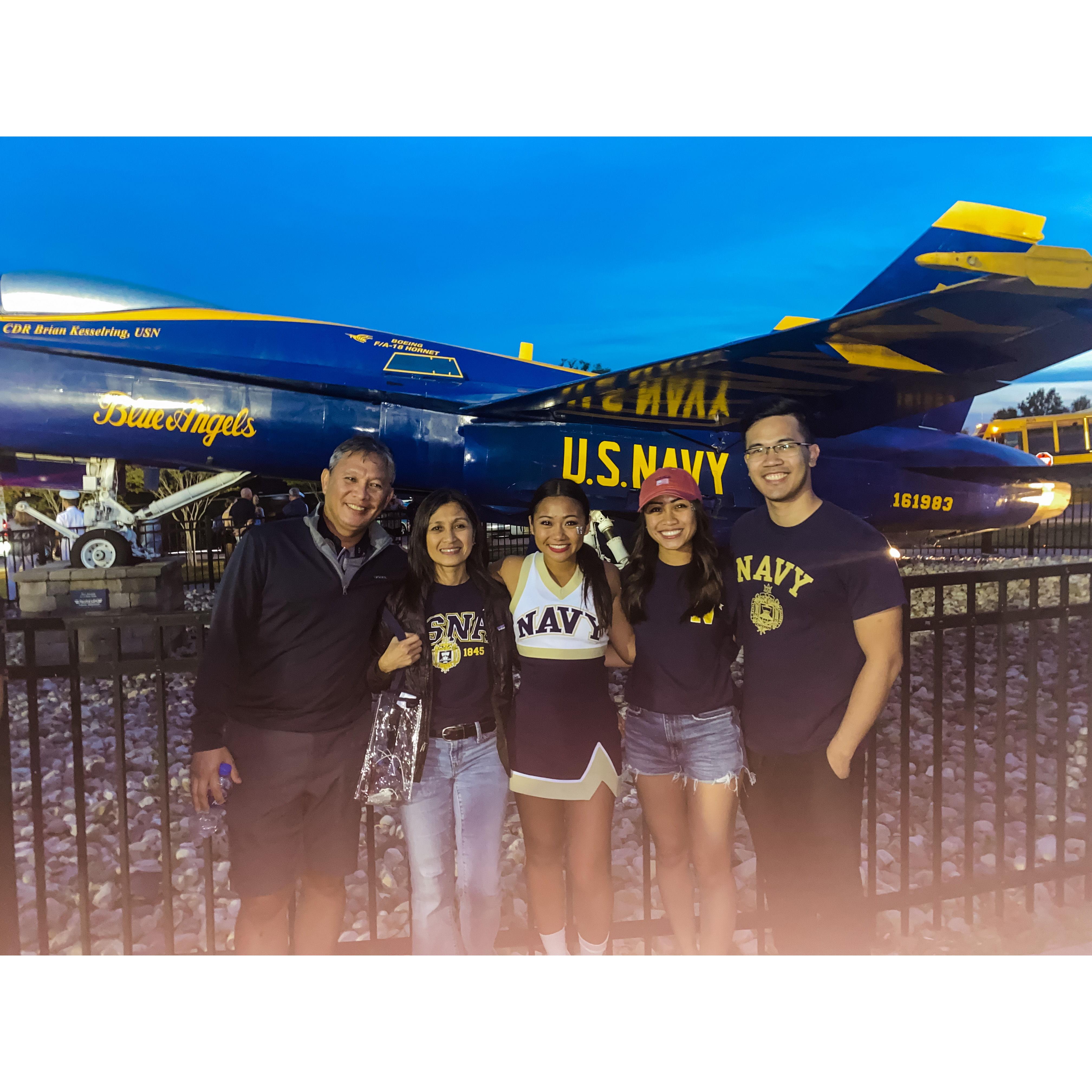 Navy Game 2021 with Sabrina's Family
