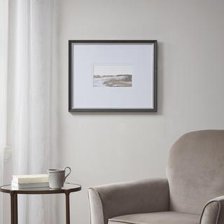 Along The Water Framed Glass Wall Art