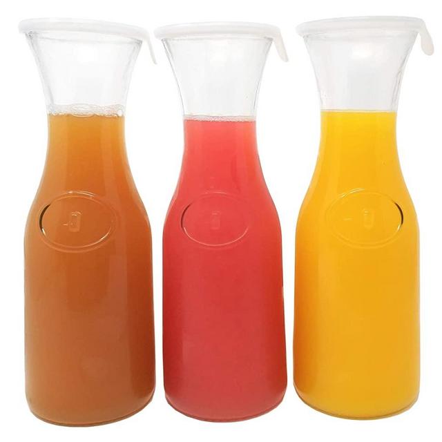 Tinker, Spoon & Ash 1L Glass Carafe Set; Wine, Water, Mimosa Pitchers (3)