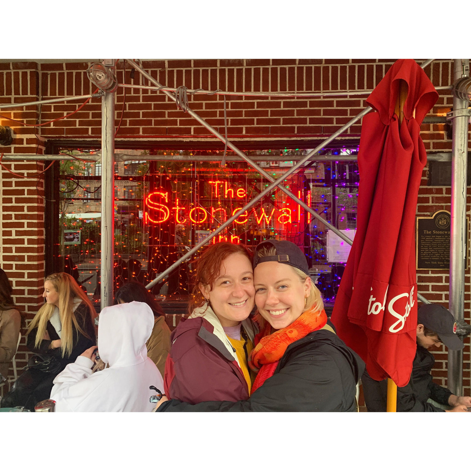 When we visited Sam's friends Mimi and Mike in NYC we had to stop at the Stonewall. Obviously.