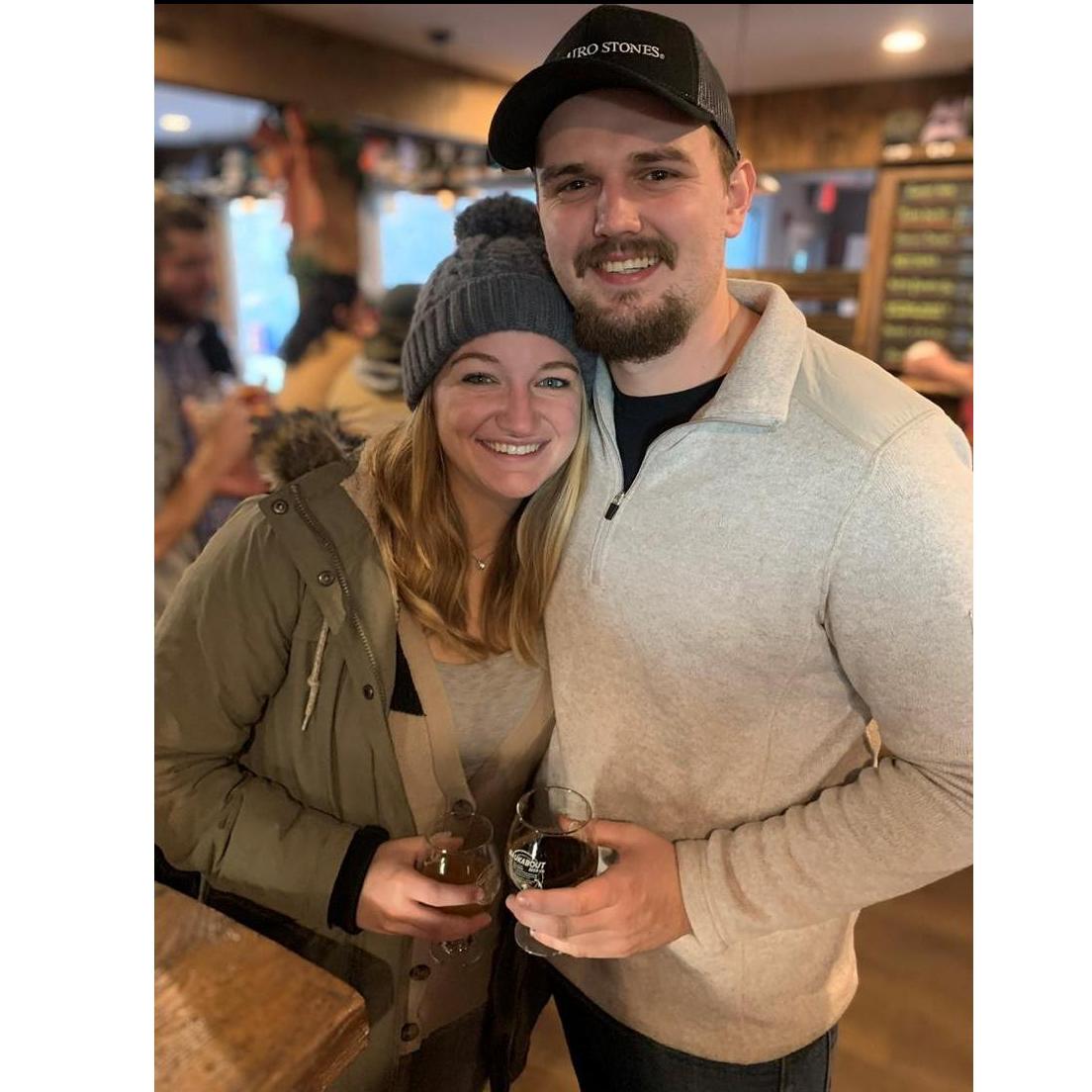 At our favorite brewery Cold Harbor, when we lived in Grafton, MA