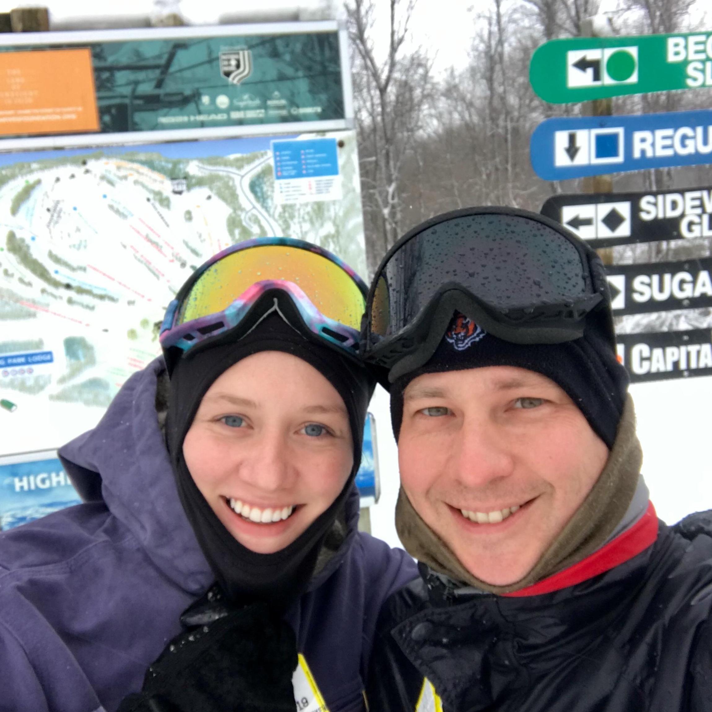 Hitting the slopes.