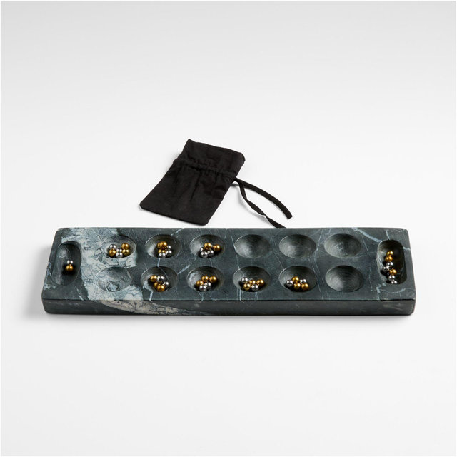 Ocean Black Marble Mancala Game