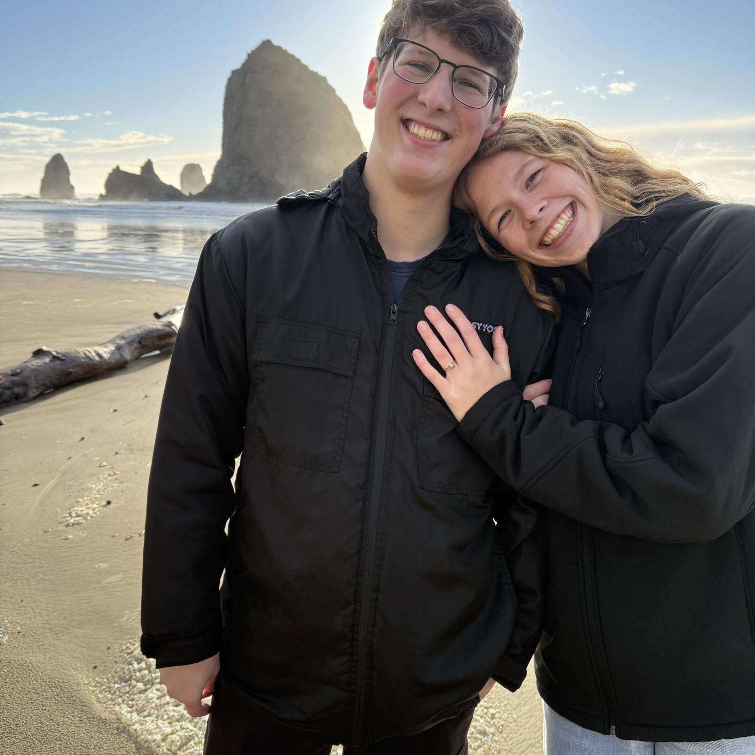 Right after Joshua proposed!!