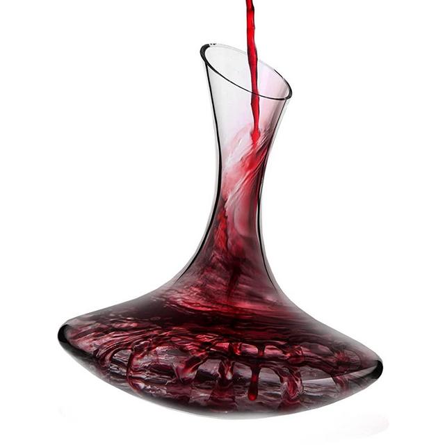 KROSNO Red Wine Decanter Carafe Glass | 1800 ML | 60.9 oz | European Made | Avant-Garde Collection | Perfect for Home, Restaurants and Parties | Dishwasher Safe | Lead-free
