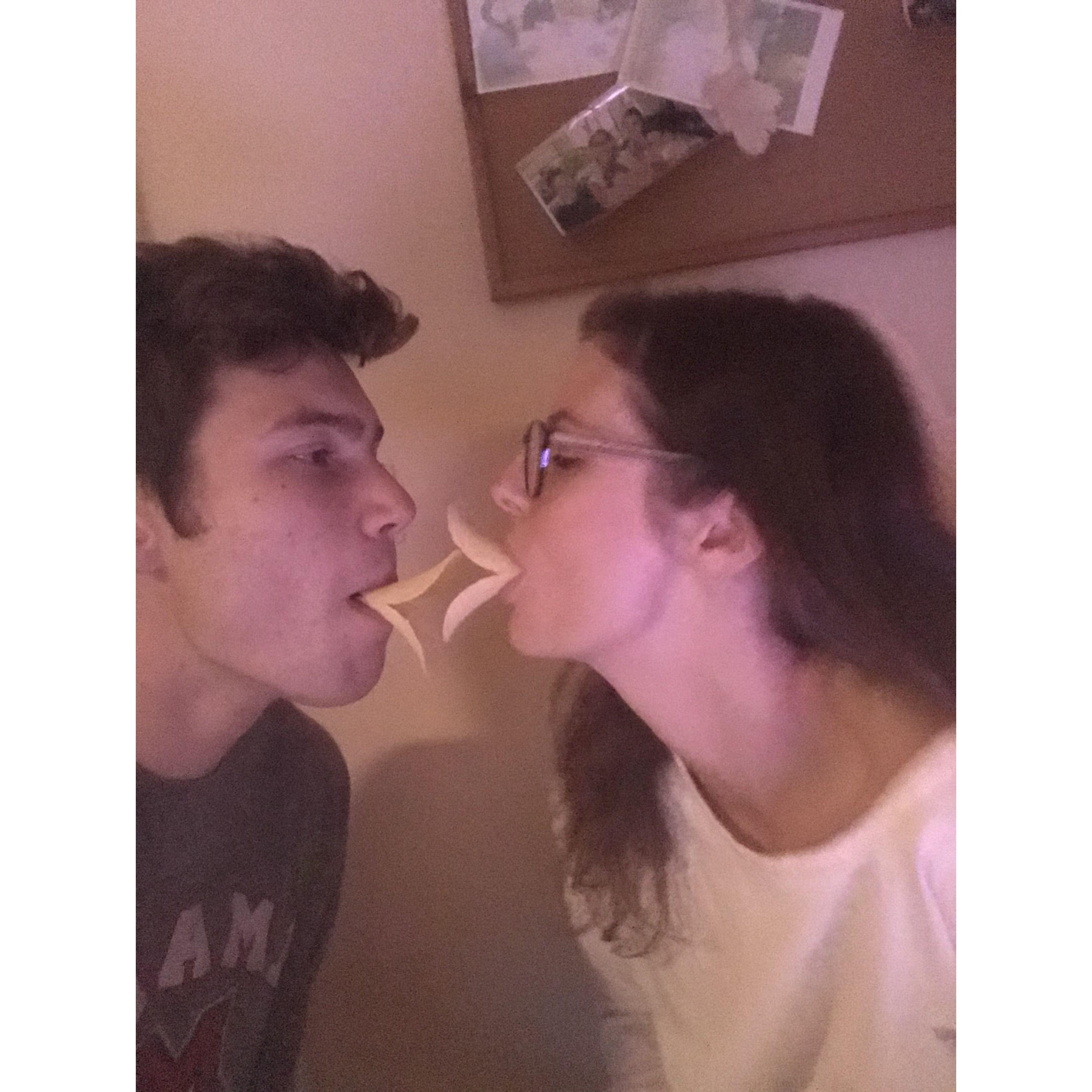 Pringle kiss in Luxembourg