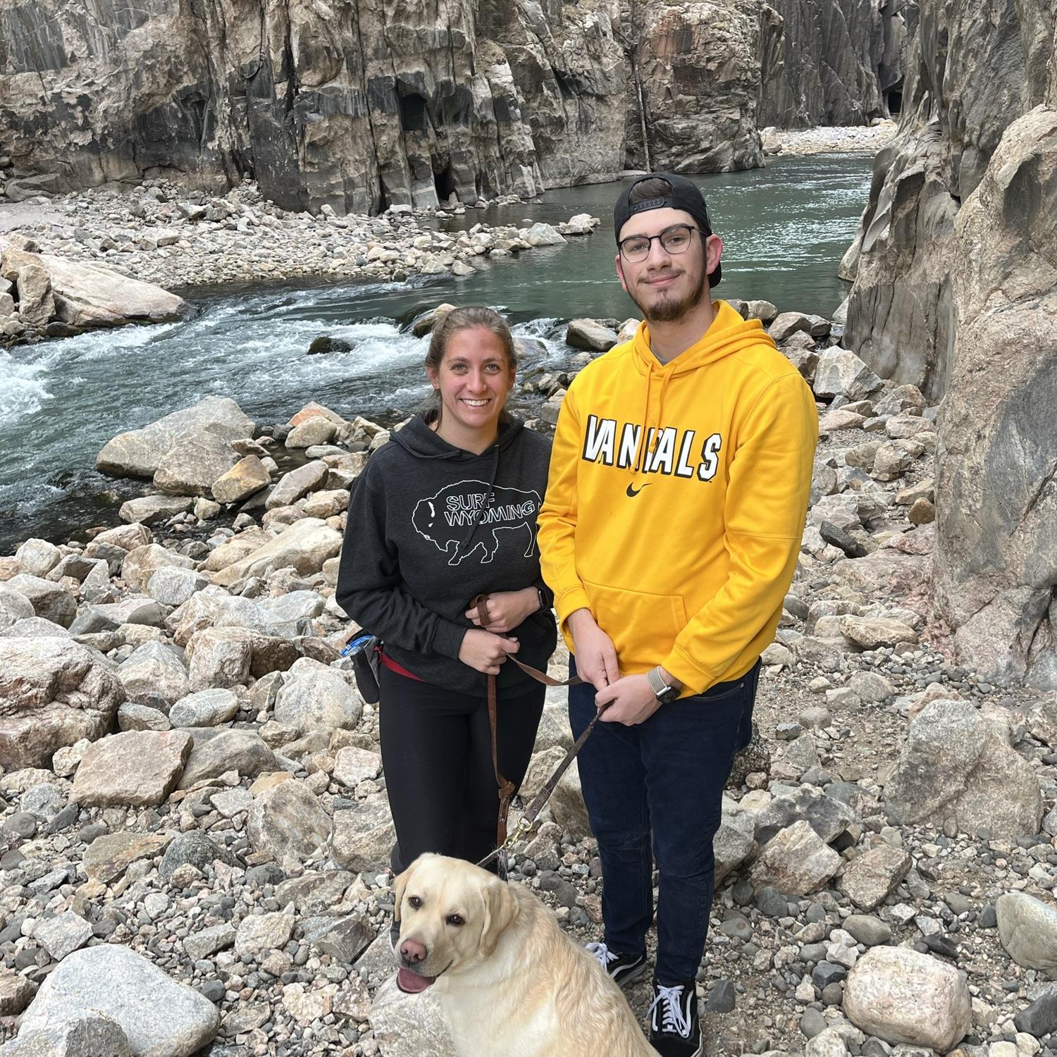 Hiking in Cody with Billie