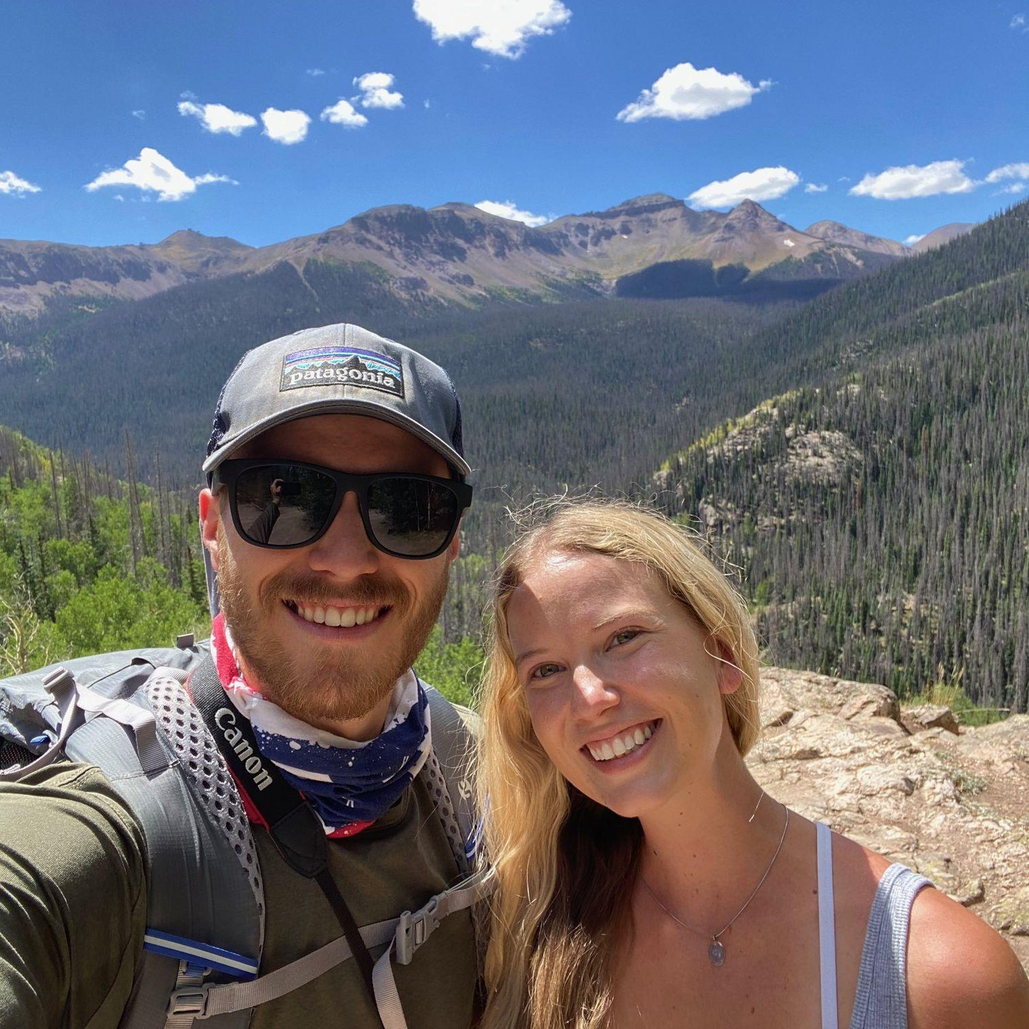 Us on a hike in SW Colorado during our last camping trip of the summer. (2025)