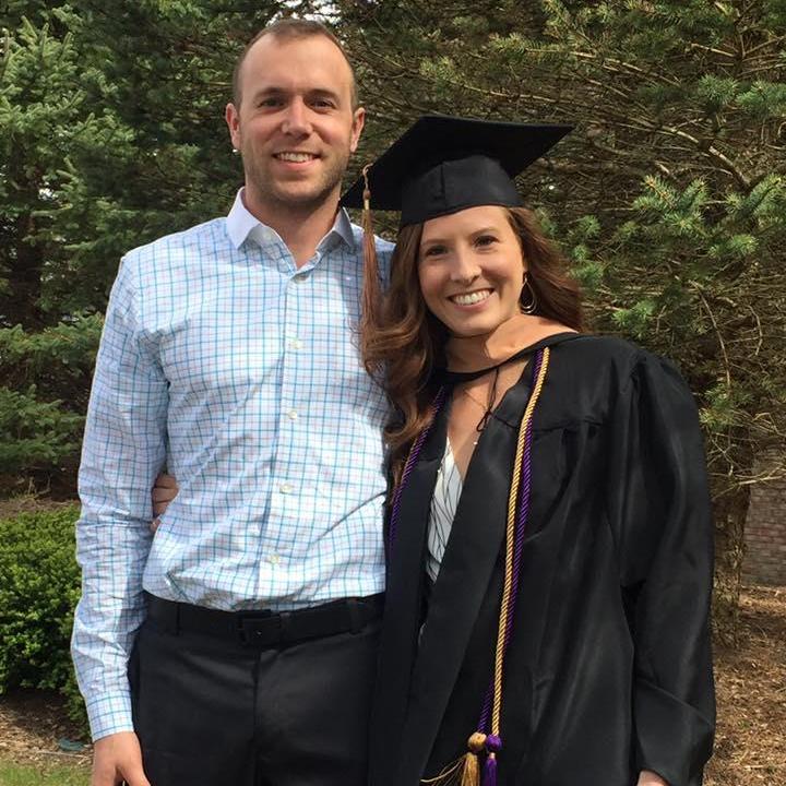 Abby graduated with her MBA, with so much help from Zach along the way!