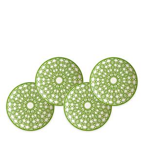 Newport Green Canapé Plates Boxed, Set of 4