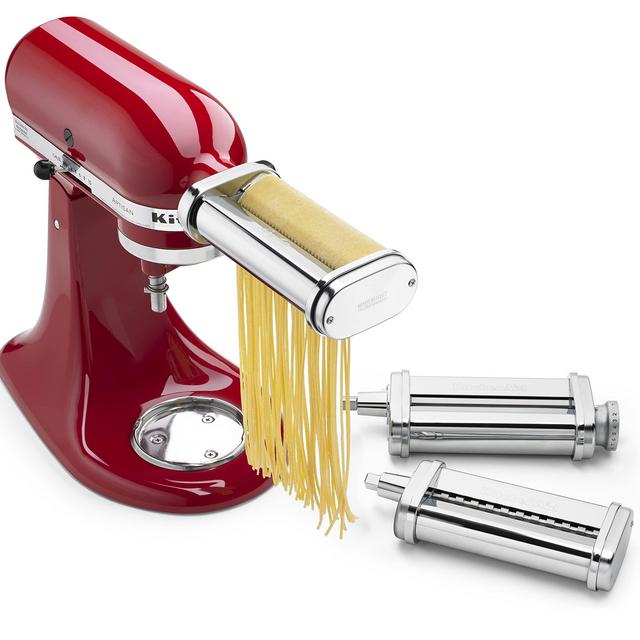 KitchenAid 3-Piece Pasta Roller Cutter Set Attachment, Silver