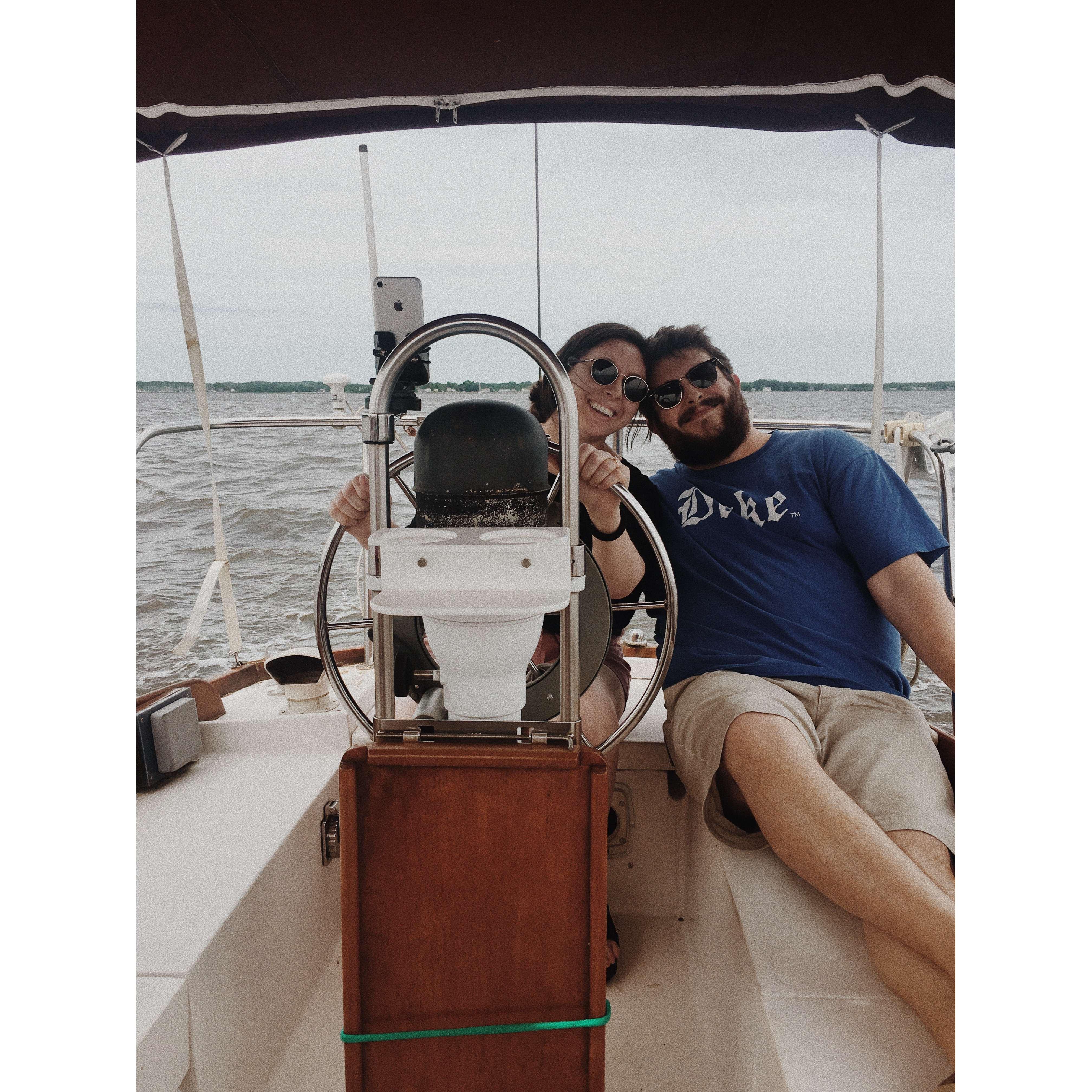 Our first sail!
