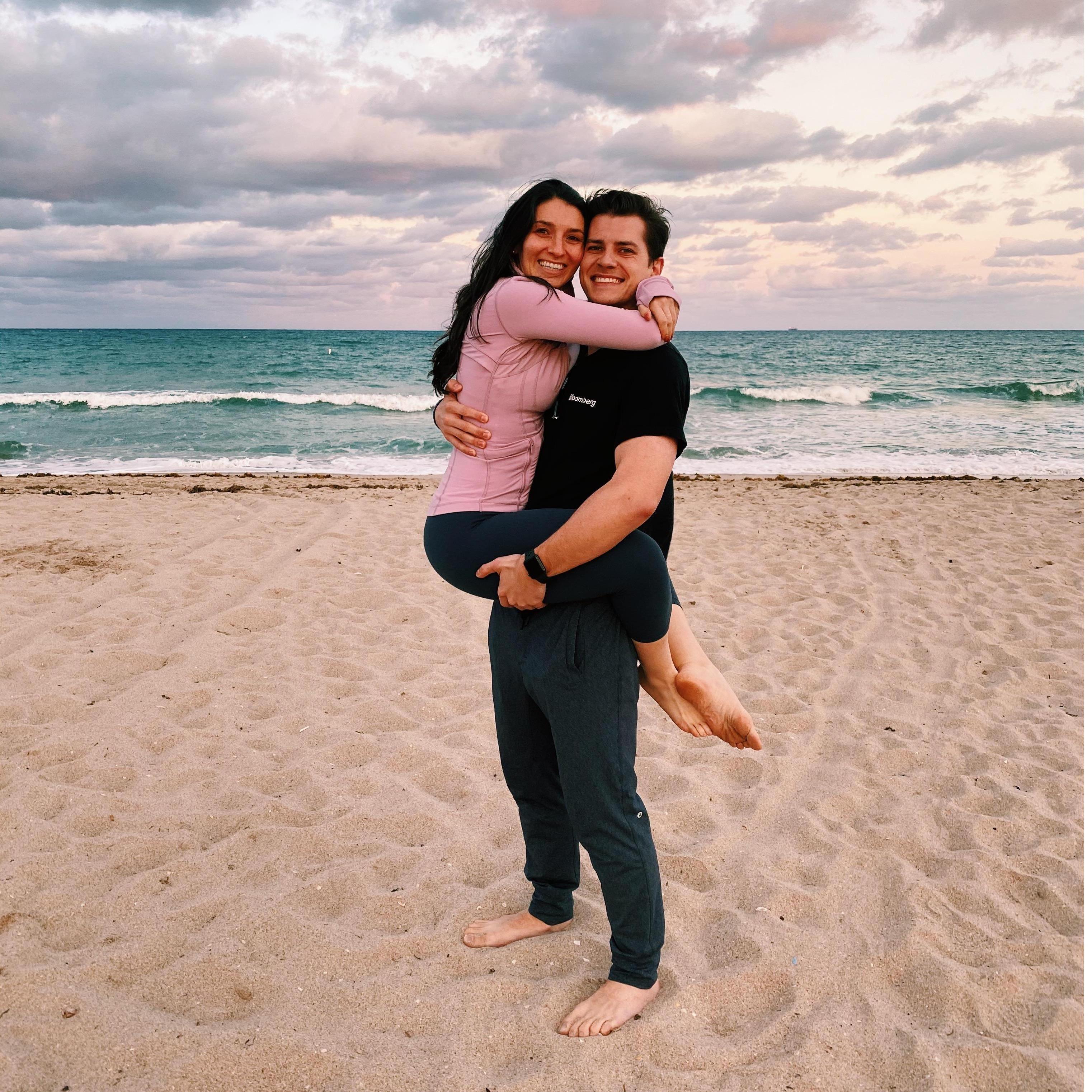 Minutes before we got engaged!