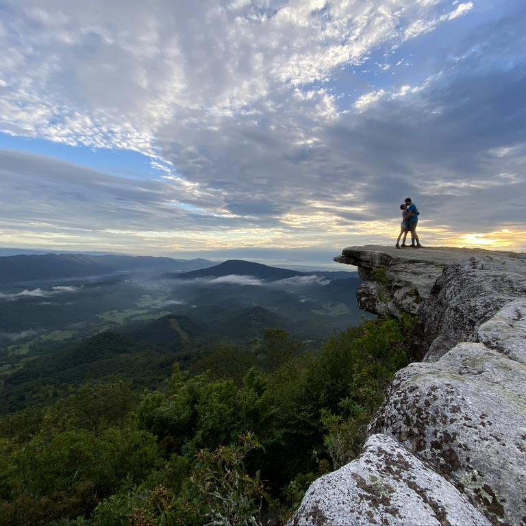 August 2020 - Sunrise hike up to McAffes Knob.