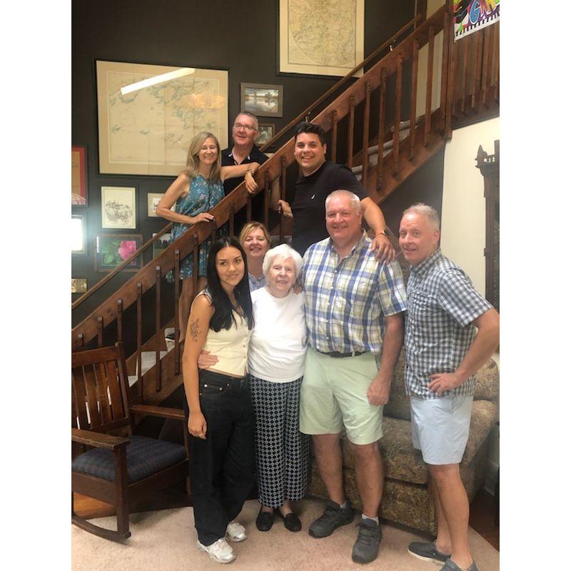 Gathering with Joan Carr and (some of) the Carr family.