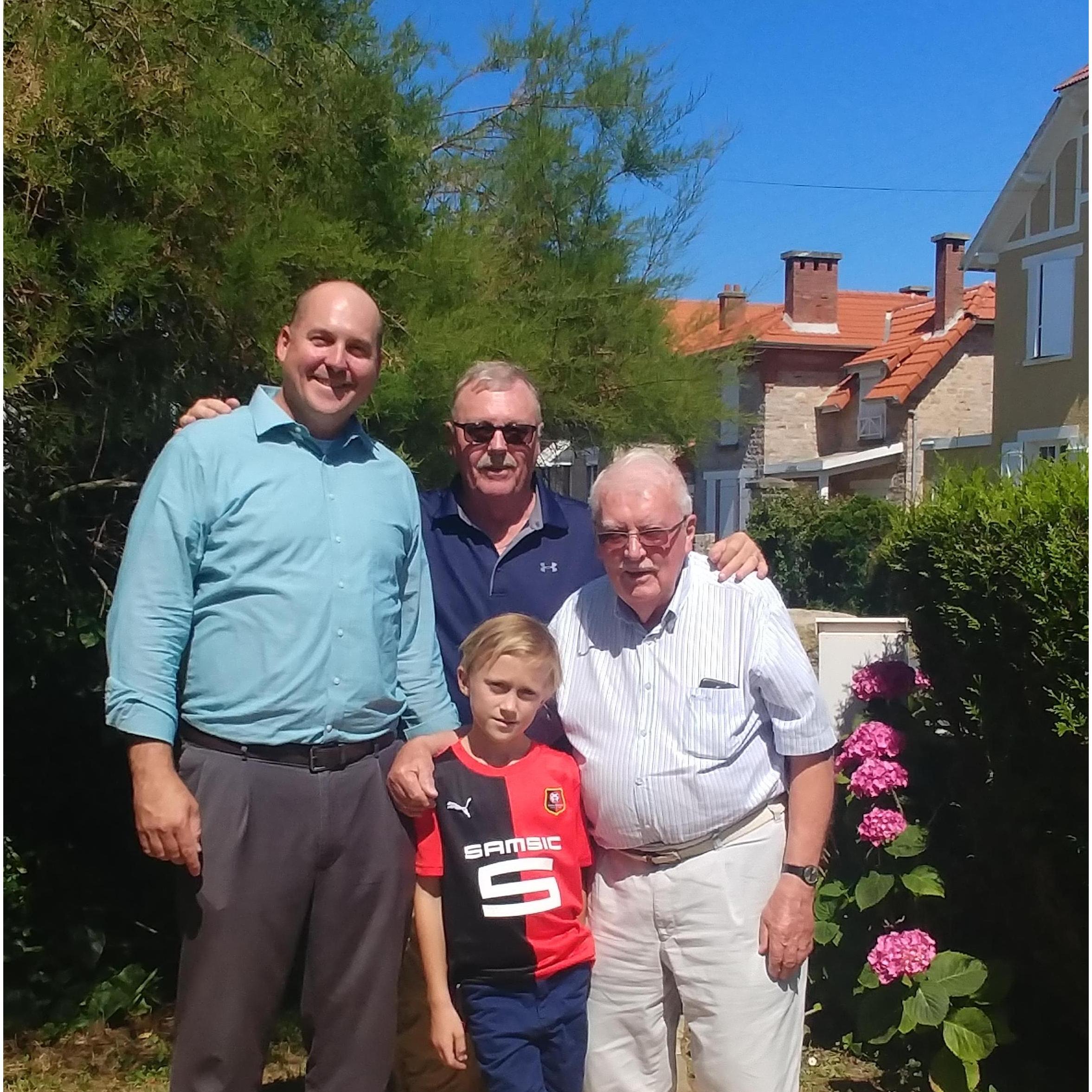 4 Generations of Binards - JP, Andre, Bradley & Great Uncle René
