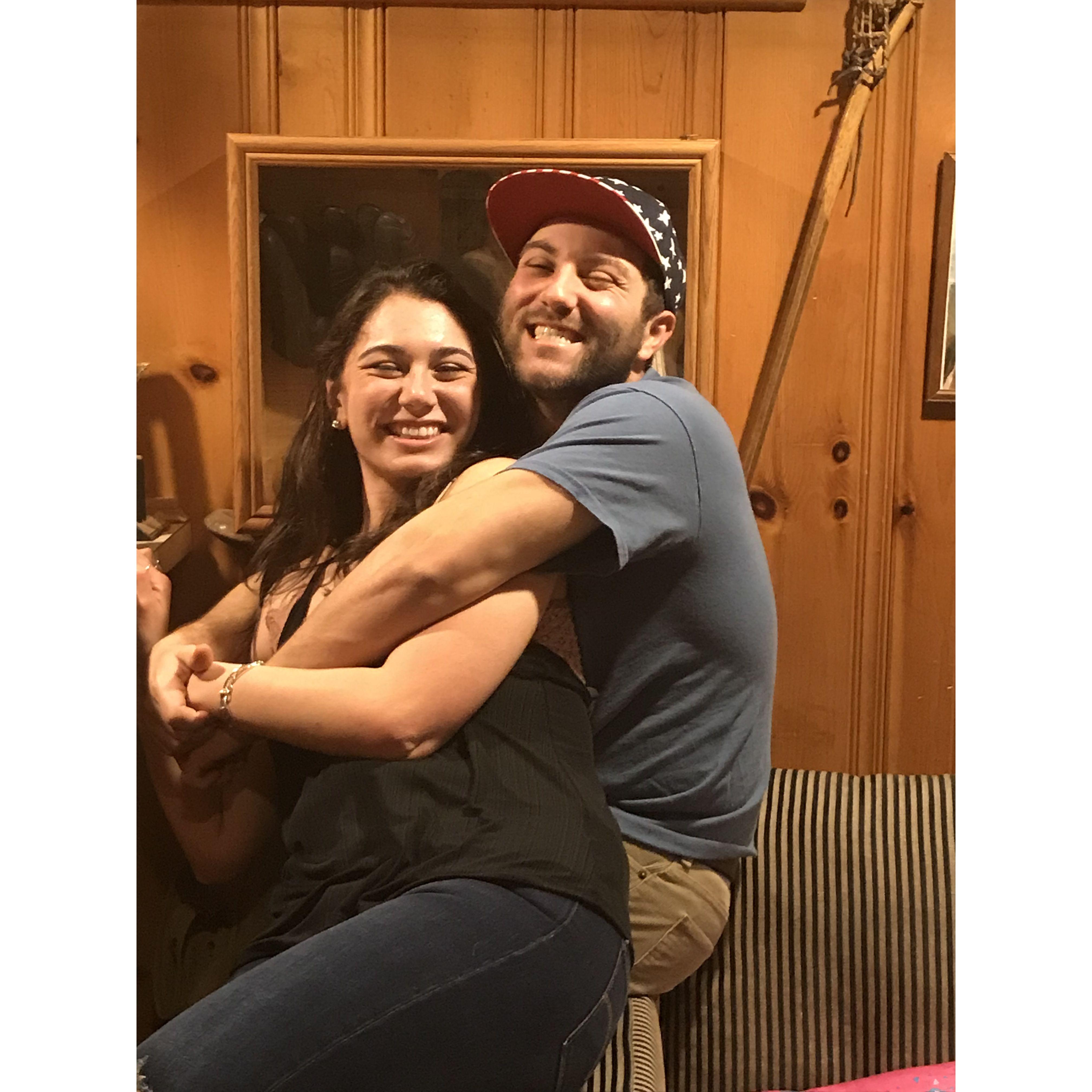 Our first photo as a couple and the night we first said "I love you".