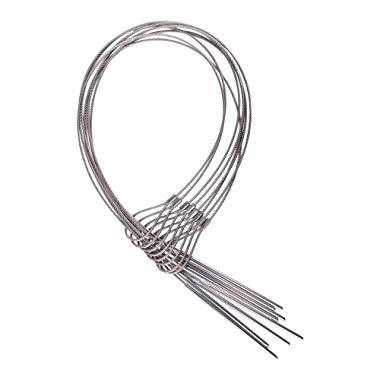 Wadoy BBQ Flexible Skewers for Grilling, 29Inch(Set of 8) Cable Skewers, Stainless Steel Flexible Kabob Skewers